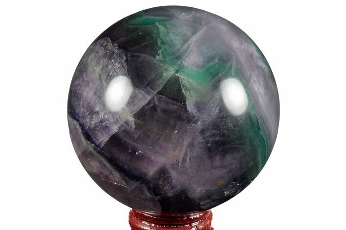 Colorful, Banded Fluorite Sphere - China #190792